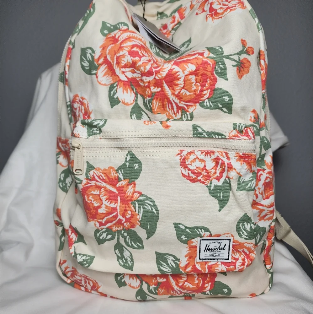 Herschel vintage rose natural cotton backpack